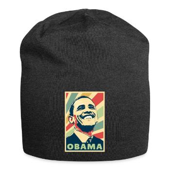 Barack Obama Vintage Farben - Jersey-Beanie - Anthrazit - Vorne