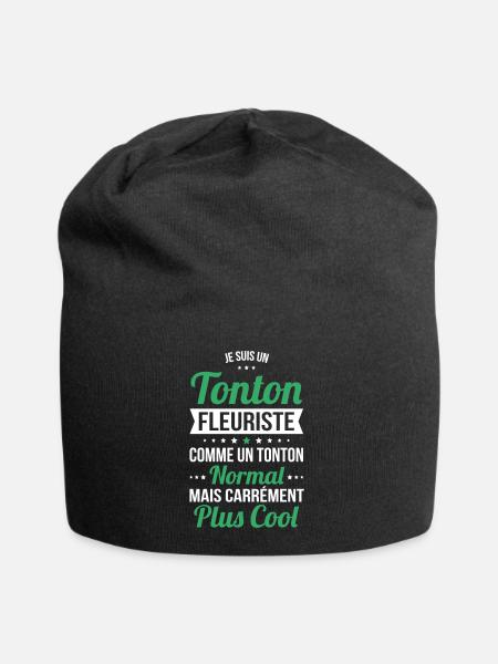 Tonton fleuriste comme un tonton normal plus cool - Bonnet en jersey - noir
