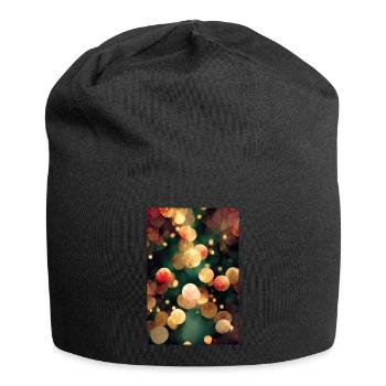 Lumières BG de Noël - Bonnet en jersey - noir - Devant