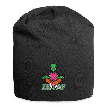 Tripping Zen AF Yoga Alien Hypnotizing Art - Jersey-Beanie - Schwarz - Vorne