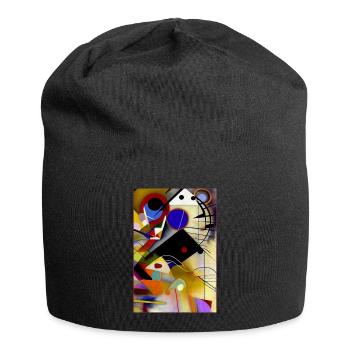 Geometrical Flow - Jersey-Beanie - Schwarz - Vorne