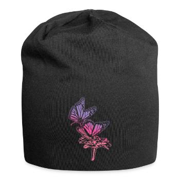 Monarch Butterfly Sketch Graphic Butterfly Lovers - Bonnet en jersey - noir - Devant