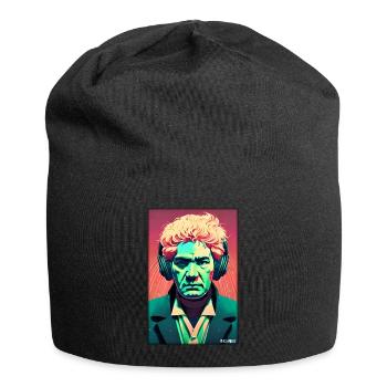 Ludwig van Beethoven DJ Headphones Music Party - Jersey Beanie - black - Front