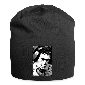 Ludwig van Beethoven DJ Headphones Music Party - Jersey Beanie - black - Front