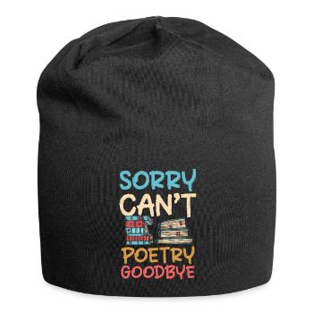 Littérature d’écriture de livres - Bonnet en jersey - noir - Devant