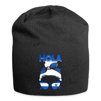 El Salvador Woman - Jersey Beanie - black - Front