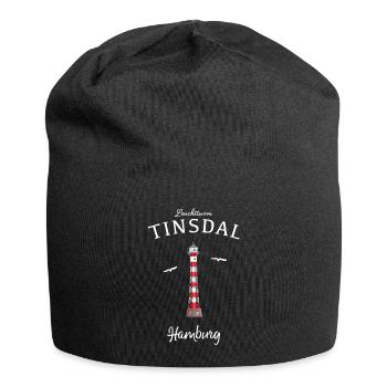 Hamburg Rissen, Leuchtturm Tinsdal - Jersey-Beanie - Schwarz - Vorne