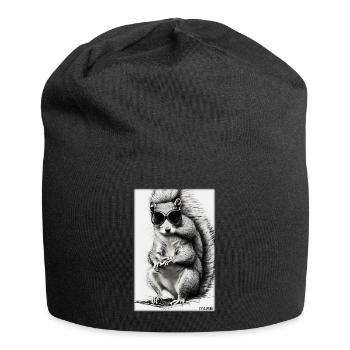 Squirrel Sunglasses Wildlife Forest Animal Forest - Jersey Beanie - black - Front