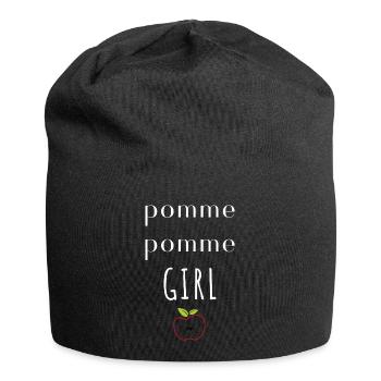 Pomme pomme girl - Bonnet en jersey - noir - Devant