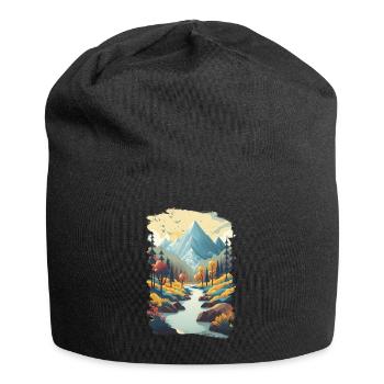 Bergberufung 4 - Jersey-Beanie - Schwarz - Vorne