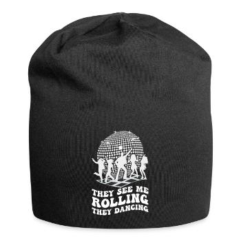 Retro Groovy Disco Ball Party Vintage Club Lifes - Bonnet en jersey - noir - Devant