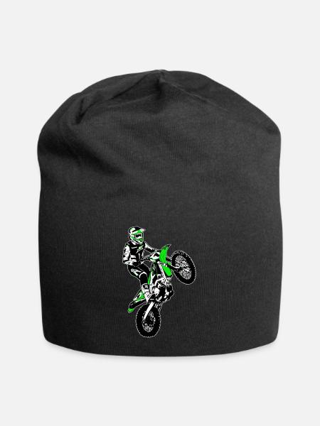Moto Cross - Motocross - Supercross - MX - SX - Jersey-Beanie - Schwarz