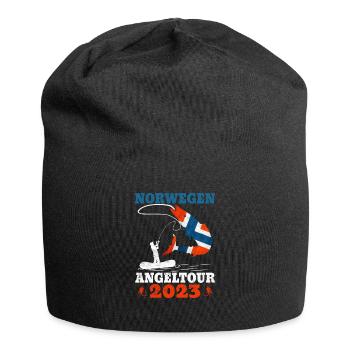 Norwegen Angeltour 2023 Angeltrip Norwegen - Jersey-Beanie - Schwarz - Vorne