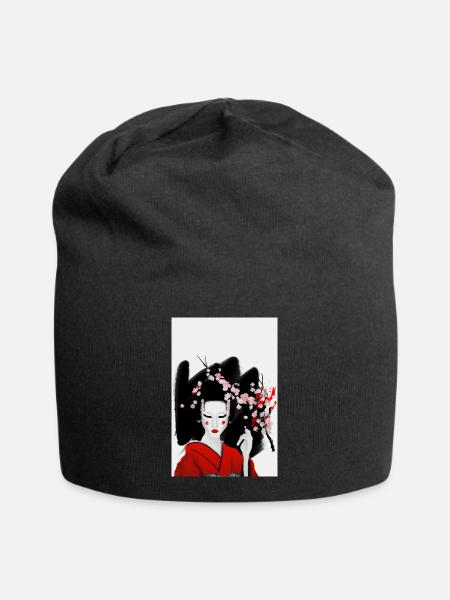 Blutige Geisha - Jersey-Beanie - Schwarz