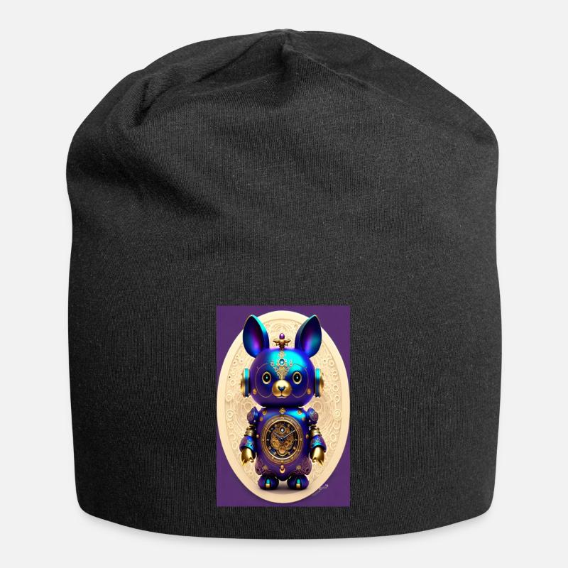 Mignon Clockwork Baby Android - Bonnet en jersey - noir