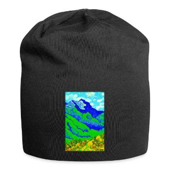 Montagnes Alpinisme Randonnée Randonnée Nature Voyage - Bonnet en jersey - noir - Devant