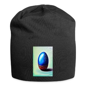 Easter Egg Easter Colorful Eggs Holiday - Jersey Beanie - black - Front