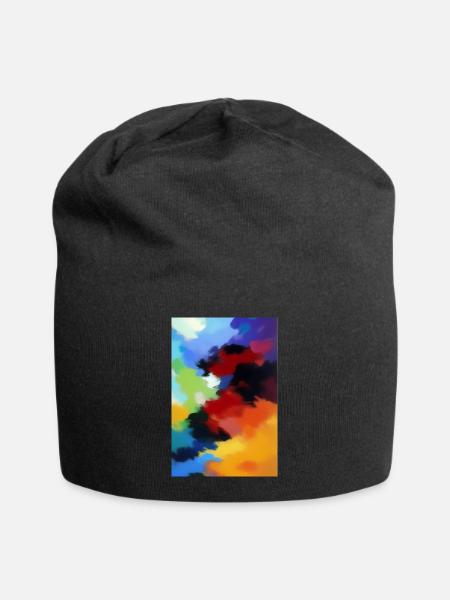 Malerei Muster - Jersey-Beanie - Schwarz