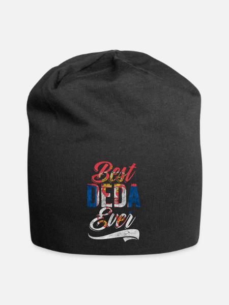 Meilleur Deda Jamais Super grand-père serbe A Srbija - Bonnet en jersey - noir