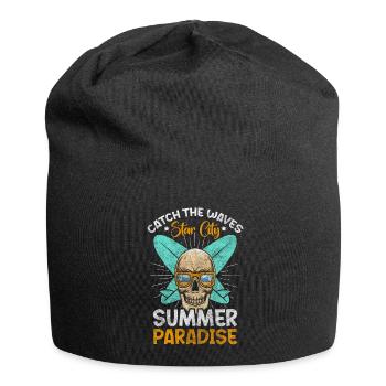 Surfen Meer Wasser - Jersey-Beanie - Schwarz - Vorne
