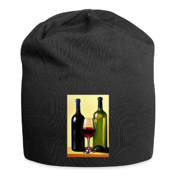 Buveurs de vin - Bonnet en jersey - noir - Devant