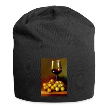 Buveurs de vin - Bonnet en jersey - noir - Devant