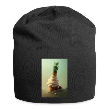 Eiscreme - Jersey-Beanie - Schwarz - Vorne