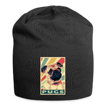 Pugs Vintage Colors - Jersey Beanie - black - Front