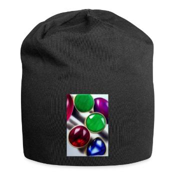 Pierres précieuses - Bonnet en jersey - noir - Devant