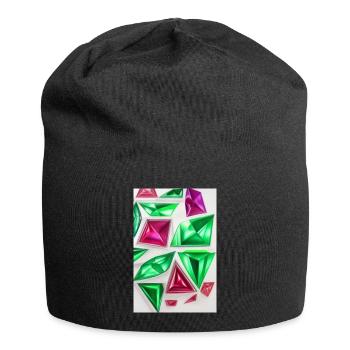 Pierres précieuses - Bonnet en jersey - noir - Devant