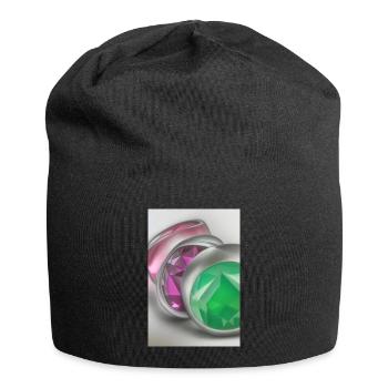 Pierres précieuses - Bonnet en jersey - noir - Devant