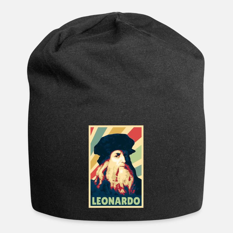 Leonardo da Vinci Colors Vintage - Bonnet en jersey - noir