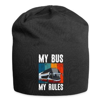 Bus Beruf Arbeit Kraftfahrer - Jersey-Beanie - Schwarz - Vorne