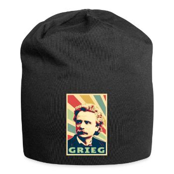 Edvard Grieg Colors Vintage - Bonnet en jersey - noir - Devant