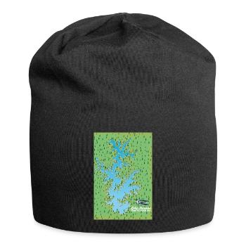 Lake Norman South Carolina retro map - Jersey Beanie - black - Front