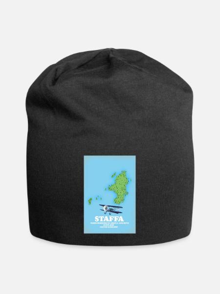Carte de Staffa Scotland - Bonnet en jersey - noir