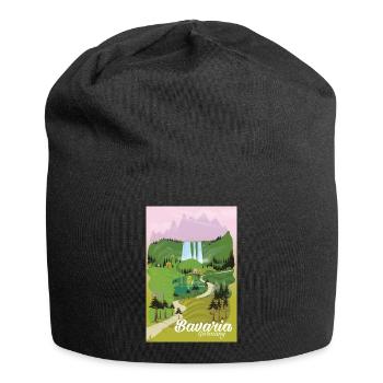 Braveria Germany travel poster - Jersey Beanie - black - Front
