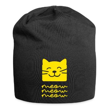 Miaou Miaou (foncé) - Bonnet en jersey - noir - Devant