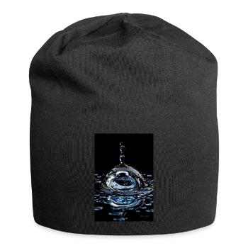 Tropfen chrome 4 - Jersey-Beanie - Schwarz - Vorne
