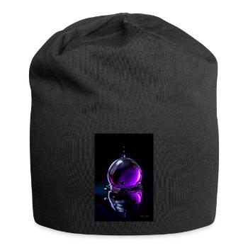 Drops purple 7 - Jersey Beanie - black - Front