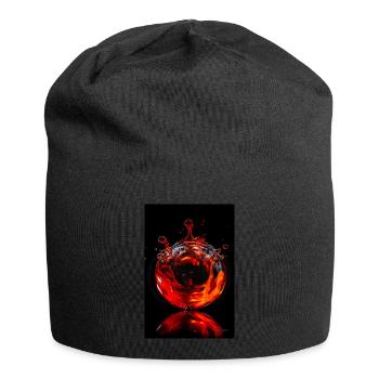 Gouttes magma 6 - Bonnet en jersey - noir - Devant