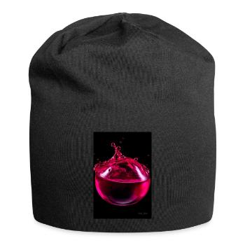 Drops magenta 6 - Jersey Beanie - black - Front