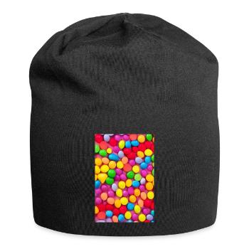 Bonbons - Jersey-Beanie - Schwarz - Vorne