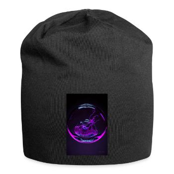 Kaos in einer Blase magenta 2 - Jersey-Beanie - Schwarz - Vorne