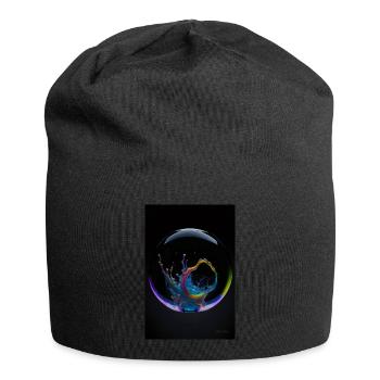 Kaos dans un arc-en-ciel à bulles 3 - Bonnet en jersey - noir - Devant