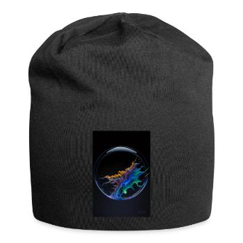 Kaos dans un arc-en-ciel à bulles 4 - Bonnet en jersey - noir - Devant