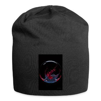 Kaos in einer Blase rot3 - Jersey-Beanie - Schwarz - Vorne