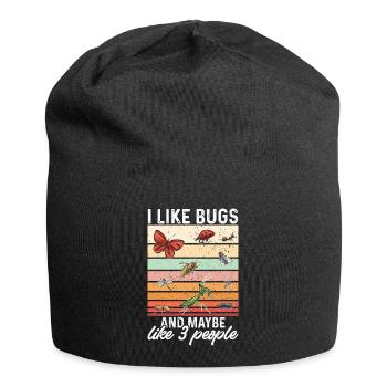 Insect collectors, insects, beetle lovers, entomologists - Jersey Beanie - black - Front