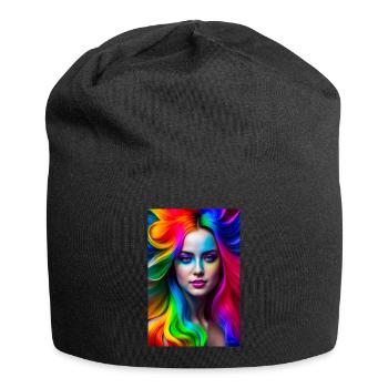 Néon Beauté 3 - Bonnet en jersey - noir - Devant