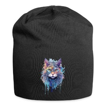 Indie Cat - Jersey Beanie - black - Front